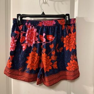 Anthropologie floral shorts